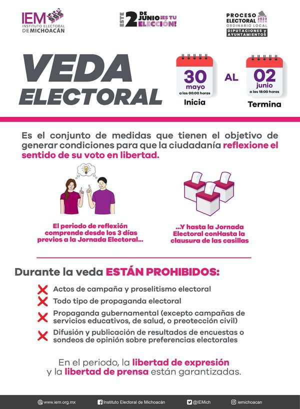 ¿Sabes que está prohibida en la veda electiral?