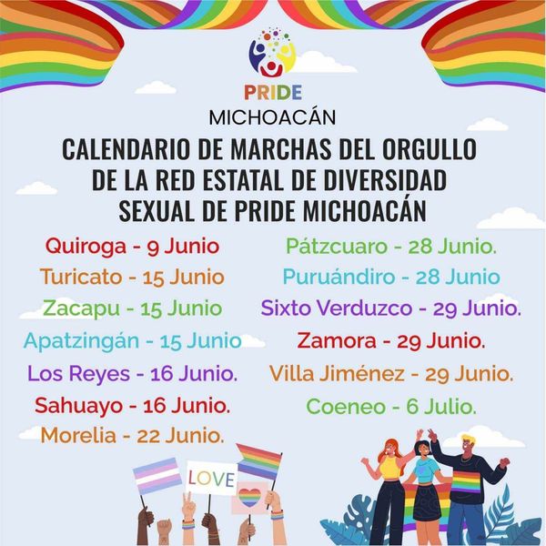 Colectivos LGBTTIQ+ marcharán en Pátzcuaro y Michoacán