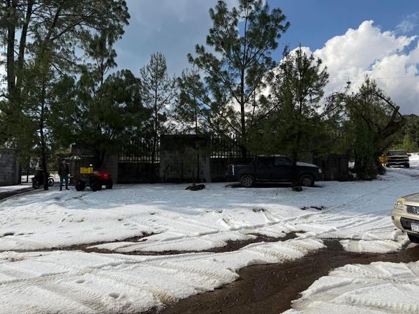 Granizada cayó en un poblado de Tancítaro