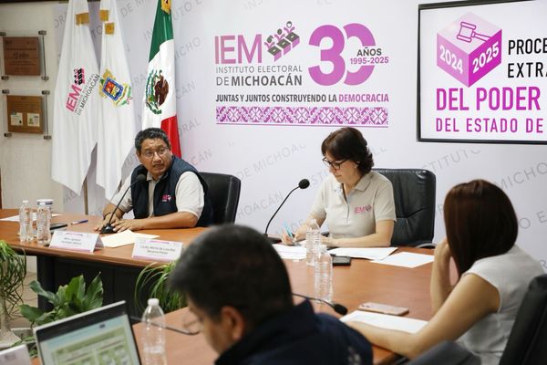 Presentan informe de los cómputos de las elecciones
del poder judicial de Michoacán