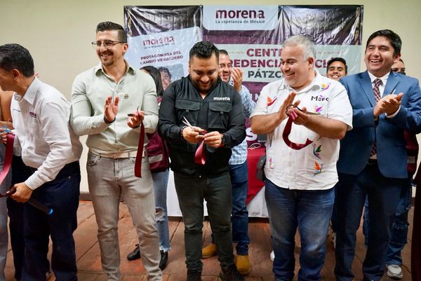 Toño Mendoza inaugura Centro de Afiliación y Credencialización de Morena en Pátzcuaro