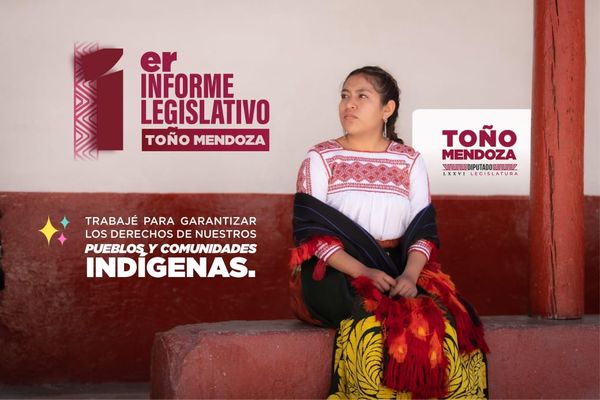 Toño Mendoza impulsa iniciativa histórica en favor de los pueblos y comunidades indígenas