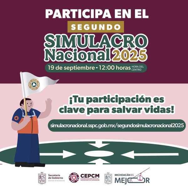Todo listo para el Segundo Simulacro Nacional 2025