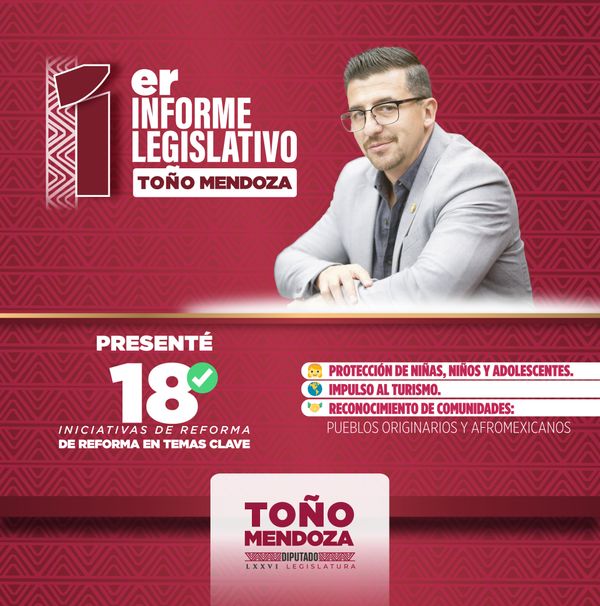 18 iniciativas en un año: resultados que hablan de trabajo y compromiso Toño Mendoza