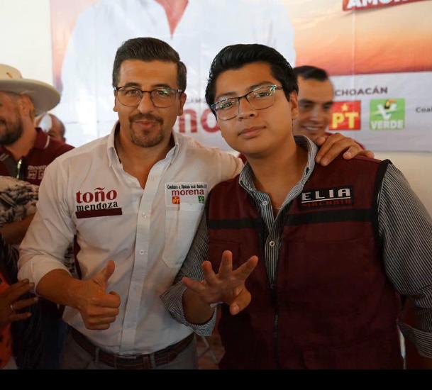 Diputado Toño Mendoza reconoce a los jóvenes patzcuarenses Emir Abdallán e Isaac Hurtado por su compromiso con la transformación social