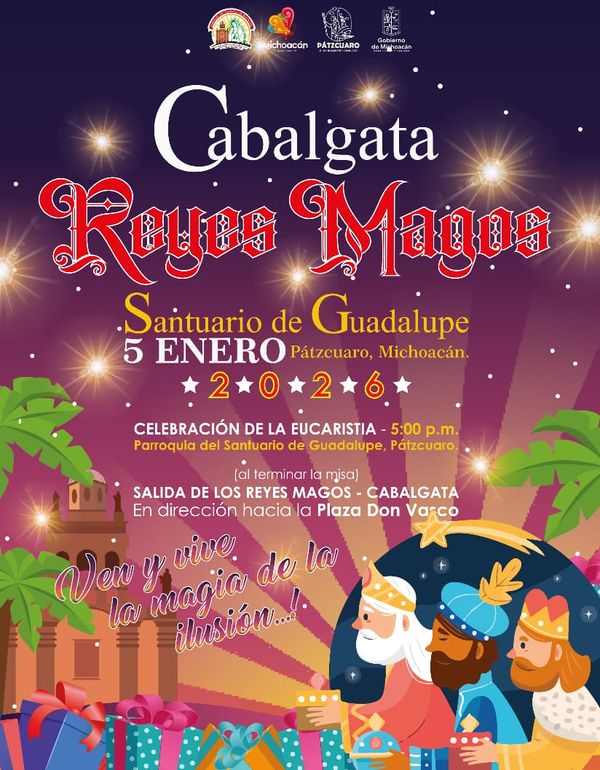 Invitan a la Cabalgata de Reyes Magos en Pátzcuaro