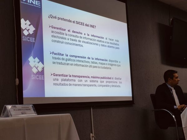 El INE presenta su plataforma de consulta SICEE