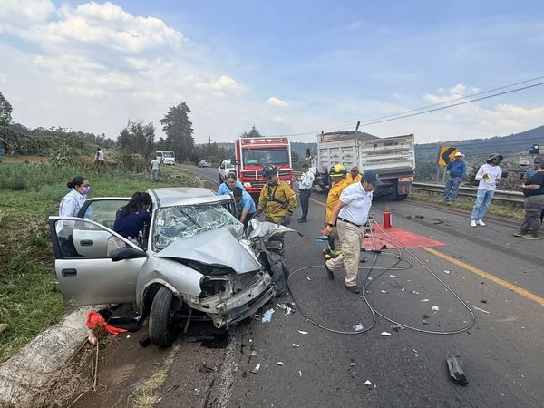 Accidente en la carretera Morelia-Quiroga