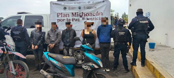 Caen 5 personas con droga y motocicletas irregulares en Zamora
