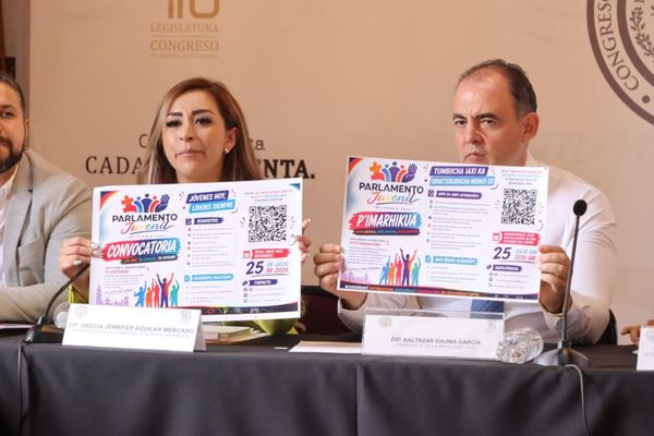 Invitan diputados a juventud michoacana a participar en Parlamento Juvenil Incluyente 2026