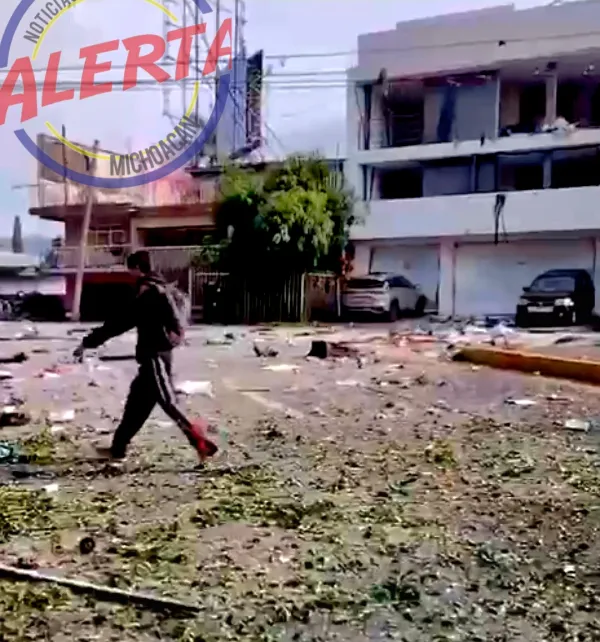 Explosión en el interior de una vivienda en Uruapan, dejó heridos